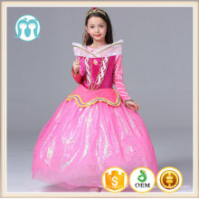 Crianças roupas de longo comprimento crianças princesa personagens de desenhos animados vestidos de festa trajes de teatro vestidos de manga cheia de rainha